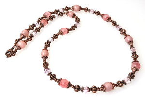 Rosy Splendor Necklace Beaded Jewelry Making Kit