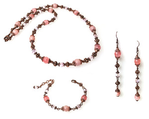 Rosy Splendor 3-Piece Beaded Jewelry Making Kits Rosy Splendor 3-Piece Beaded Jewelry Making Kits