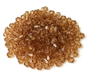 Light Colorado Topaz 4mm Preciosa Bicone Beads Light Colorado Topaz 4mm Preciosa Bicone Beads
