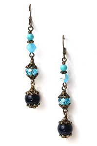 Shining Depths Earrings Beaded Jewelry Making Kit Shining Depths Earrings Beaded Jewelry Making Kit