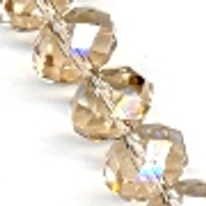 Lt Smk Quartz 12x9mm Glass Crystal Rondelles Lt Smk Quartz 12x9mm Glass Crystal Rondelles