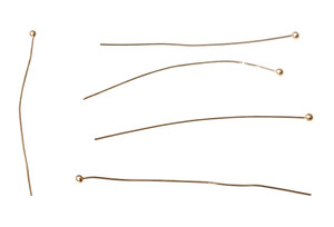 Antique Gold-Plated 2 Inch Ball Pins Antique Gold-Plated 2 Inch Ball Pins
