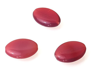Czech Glass Pressed Opaque Rose 14x20mm Oval Beads Czech Glass Pressed Opaque Rose 14x20mm Oval Beads