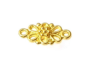 Gold-Plated 16x8mm Flower Connectors Gold-Plated 16x8mm Flower Connectors