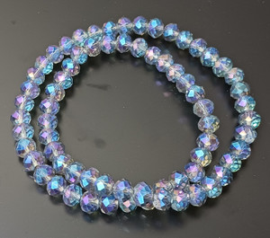 Mystic AB 8x5mm Crystal Rondelles