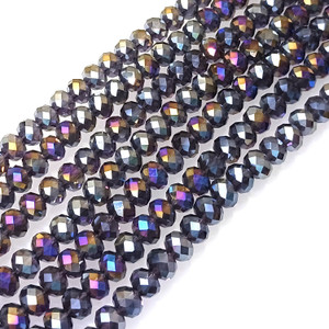 Plum AB 8x5mm Crystal Rondelles Plum AB 8x5mm Crystal Rondelles