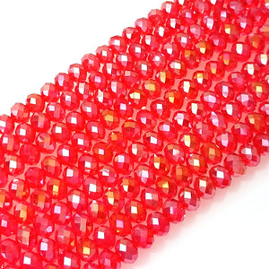 Fire Topaz AB 8x5mm Crystal Rondelles Fire Topaz AB 8x5mm Crystal Rondelles