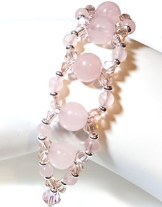 Crystal Rose DIY Bracelet Beaded Jewelry Making Kit