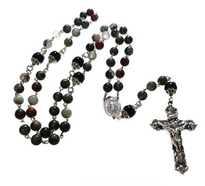 African Bloodstone DIY Rosary Making Kit African Bloodstone DIY Rosary Making Kit