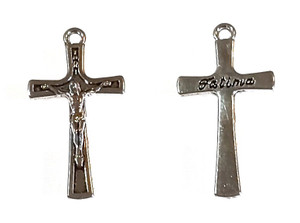 5 Pack of Antique Silver-Plated Crucifix 76 - 28x15mm 5 Pack of Antique Silver-Plated Crucifix 76 - 28x15mm