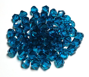 Blue Diamond 8mm Glass Crystal Bicones Blue Diamond 8mm Glass Crystal Bicones