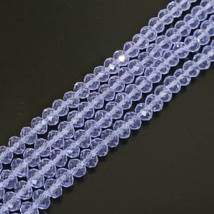 Lilac 8x5mm Crystal Rondelles Lilac 8x5mm Crystal Rondelles