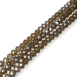 Smk Quartz 8x5mm Crystal Rondelles Smk Quartz 8x5mm Crystal Rondelles
