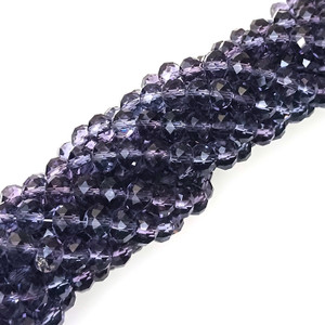 Plum 8x5mm Glass Crystal Rondelles Plum 8x5mm Glass Crystal Rondelles