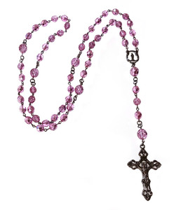 Purple Rose DIY Beaded Rosary Making Kit Purple Rose DIY Beaded Rosary Making Kit