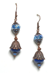 Lapis Melody DIY Earrings Beaded Jewelry Making Kit