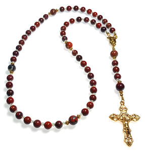Brecciated Jasper DIY Beaded Rosary Making Kit Brecciated Jasper DIY Beaded Rosary Making Kit