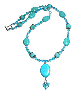 Turquoise Elegance DIY Beaded Necklace Jewelry Making Kit Turquoise Elegance DIY Beaded Necklace Jewelry Making Kit