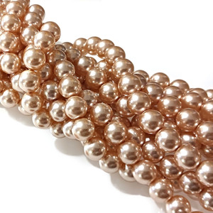 Czech Glass 10mm Pearl Beads - Light Amethyst