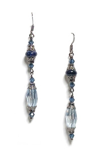 Silver Starlight DIY Earrings Beaded Jewelry Making Kit