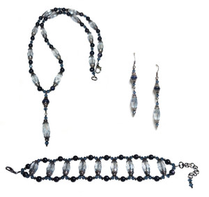 Silver Starlight DIY Beaded Jewelry Making Set