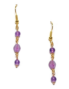 Starlace Amethyst DIY Earrings Beaded Jewelry Making Kit