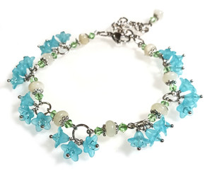 Heirloom Blossoms DIY Beaded Anklet Jewelry Making Kit
