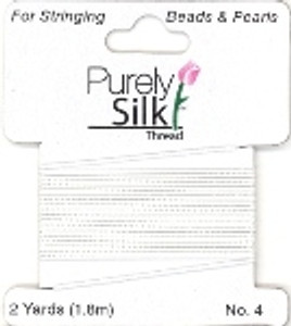 Yard Card of Purely Silk Thread - Size 4 Yard Card of Purely Silk Thread - Size 4