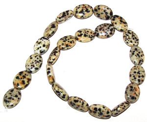 13x18mm Puff Oval Semiprecious Gemstone Beads - Dalmatian Jasper 13x18mm Puff Oval Semiprecious Gemstone Beads - Dalmatian Jasper