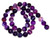 Purple Striped Agate 10mm Round Semiprecious Gemstone Beads