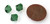 6 Swarovski 8mm Bicones - Green Tourmaline