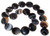 Black Sardonyx 20mm Puff Coin Semiprecious Gemstone Beads Black Sardonyx 20mm Puff Coin Semiprecious Gemstone Beads