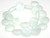 1 Strand of Amazonite 20mm Puff Coin Semiprecious Gemstone Beads