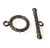 10 Twisted Gunmetal 15mm Toggle Clasps 10 Twisted Gunmetal 15mm Toggle Clasps