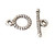 25 Antique Silver-Plated 9mm Tiny Round Toggle Clasps 25 Antique Silver-Plated 9mm Tiny Round Toggle Clasps