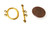 10 Antique Gold-Plated 18x21mm 2-Strand Oval Toggle Clasps 10 Antique Gold-Plated 18x21mm 2-Strand Oval Toggle Clasps