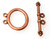 Antique Copper 18x21mm 2-Strand Oval Toggle Clasps Antique Copper 18x21mm 2-Strand Oval Toggle Clasps