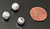 50 Silver-Plated 8mm Ridged Round Beads 50 Silver-Plated 8mm Ridged Round Beads