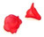 Red Flower Beads - Style #1