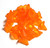 orange acrylic flower beads style 1, 9mm × 10mm beads for jewelry making