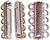 Antique Silver-Plated 33x17mm Super Strong 5-Strand Magnetic Clasp