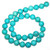 Turquoise Colored Howlite 12mm Round Semiprecious Gemstone Beads