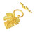 10 Gold-Plated 37x22mm Grape Leaf Toggle Clasps 10 Gold-Plated 37x22mm Grape Leaf Toggle Clasps