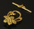 10 Gold-Plated 20x29mm Flower Toggle Clasps 10 Gold-Plated 20x29mm Flower Toggle Clasps