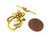 10 Antique Gold-Plated 20x29mm Flower Toggle Clasps 10 Antique Gold-Plated 20x29mm Flower Toggle Clasps