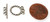 10 Antique Silver-Plated 3-Strand Multi-Line Toggle Clasps 10 Antique Silver-Plated 3-Strand Multi-Line Toggle Clasps