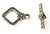 Antique Silver-Plated 14mm Square Toggle Clasps Antique Silver-Plated 14mm Square Toggle Clasps