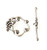 10 Antique Silver-Plated 24mm Grapes Toggle Clasps 10 Antique Silver-Plated 24mm Grapes Toggle Clasps