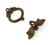 10 Antique Bronze 20mm Dragonfly Toggle Clasps 10 Antique Bronze 20mm Dragonfly Toggle Clasps