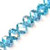1 Strand of Aqua AB 4x3mm Glass Crystal Rondelles